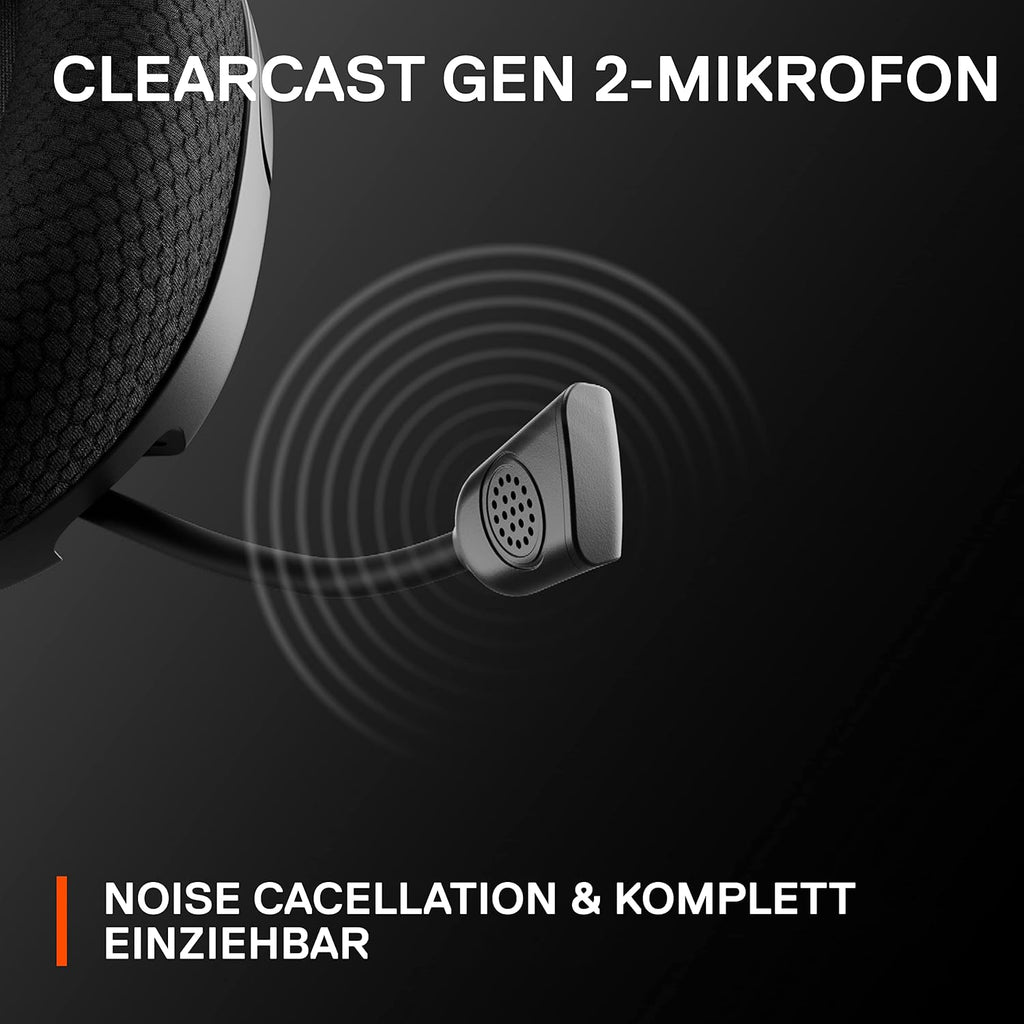 Steelseries Arctis Nova 1 - Multi-System Gaming-Headset – Hi-Fi-Treiber – 360° Surround-Sound – Airweave Memory Foam-Ohrpolster – Mikrofon Mit Geräuschunterdrückung – PC, PS5, Xbox -Schwarz
