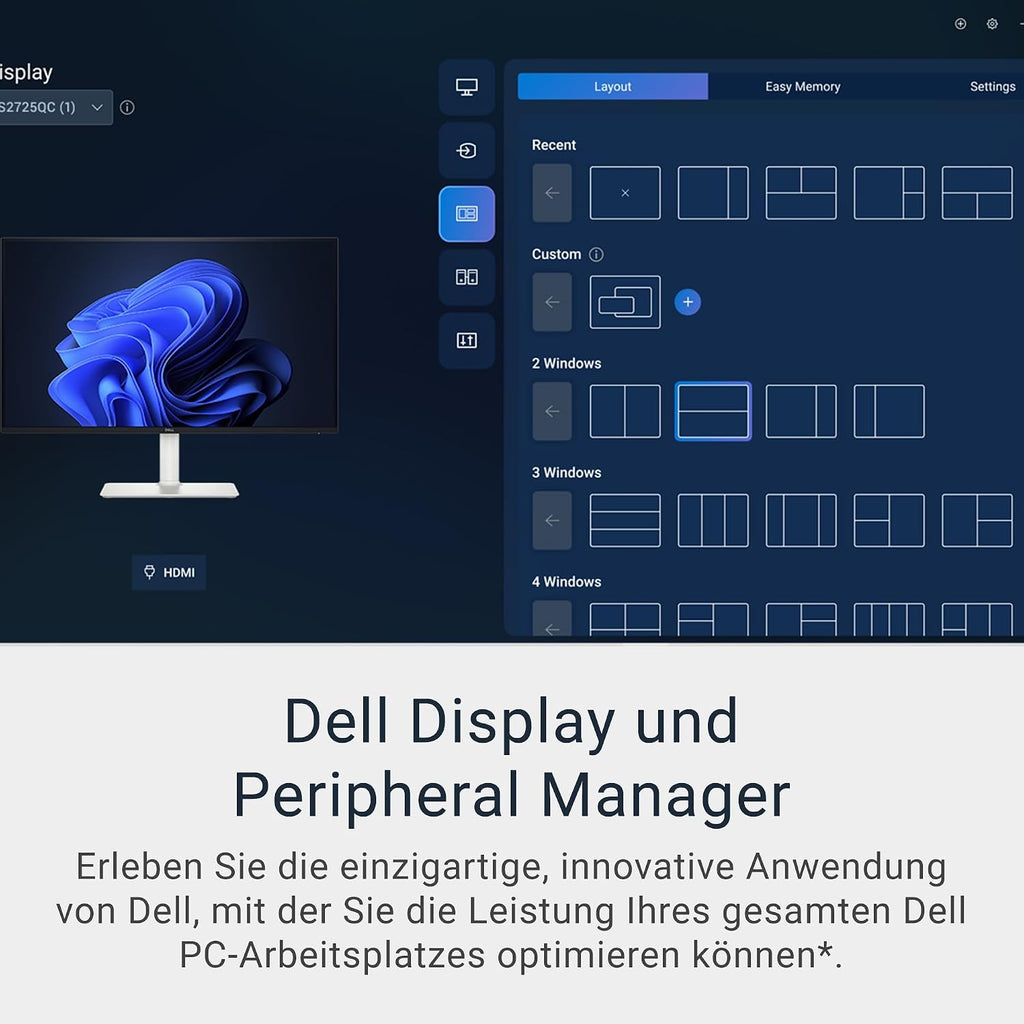 Dell 27 plus USB-C Monitor - S2725QC, 4K UHD (3840X2160), 120Hz, IPS, 4Ms