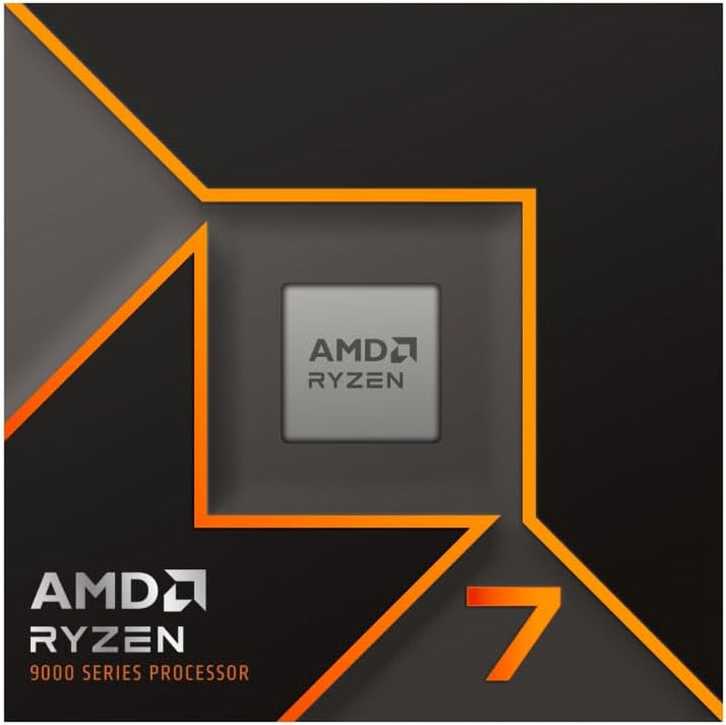 AMD Ryzen 7 9700X Prozessor (8 Kerne/16 Threads) 65W DTP, AM5 Sockel, 40MB Cache, Bis Zu 5.5 Ghz Max Boost Frequenz, Kein Kühler