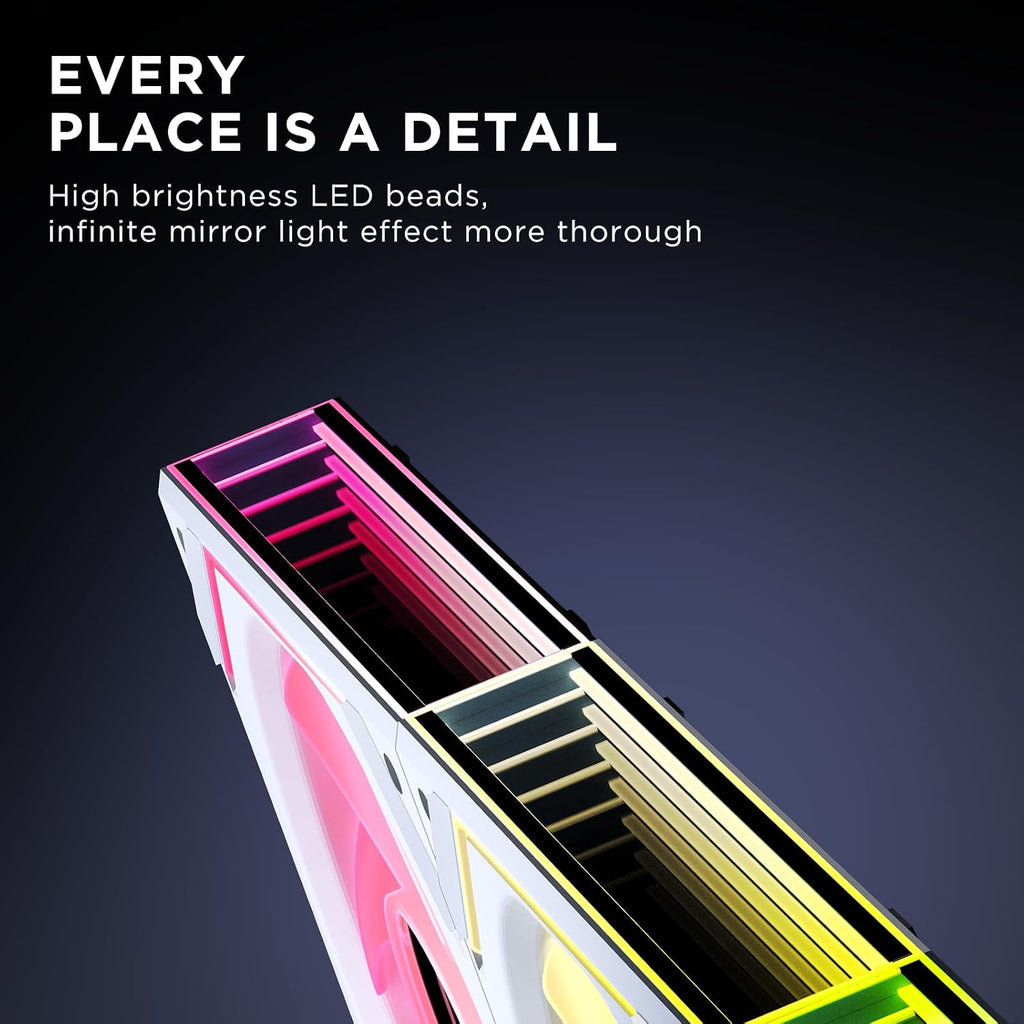 TZMRIT Interstellar-V2 RGB PC Lüfter 120Mm,Argb Daisy Chain Infinity Lüfter