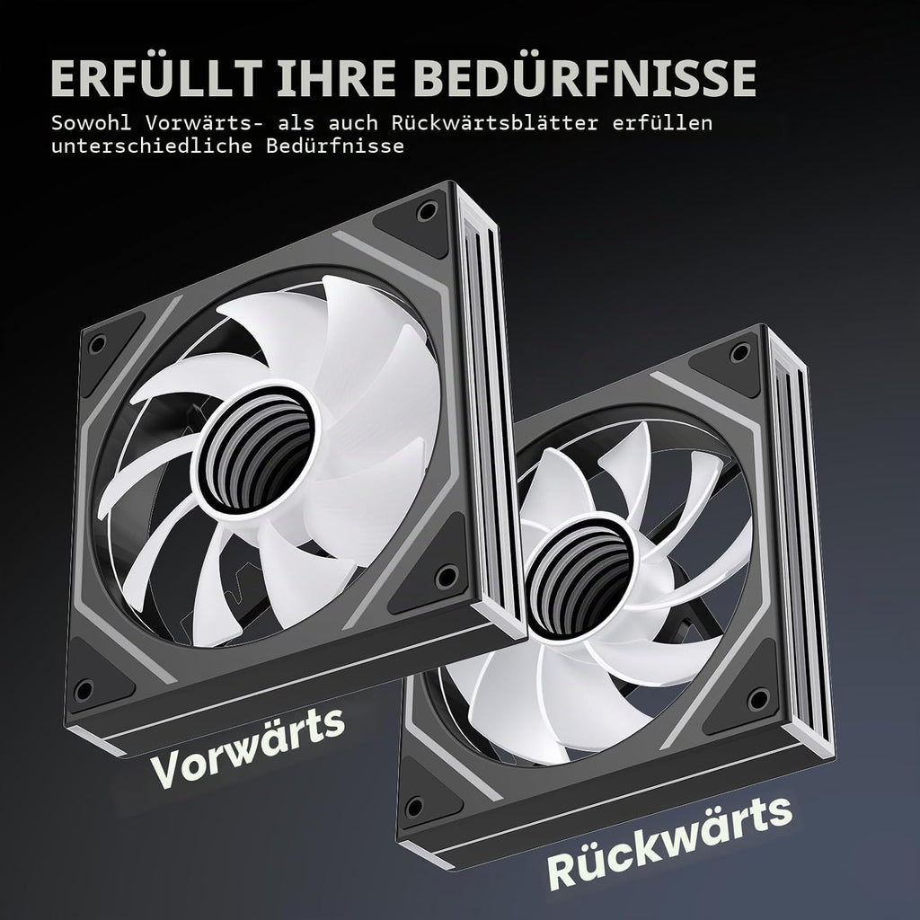TZMRIT PRISM 4Ultra RGB Lüfter 120Mm 3Er Pack,Argb Infinity PC Lüfter