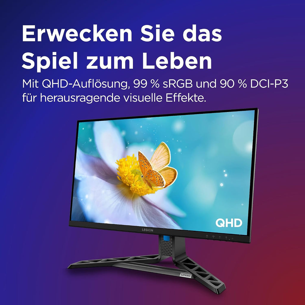 Lenovo Legion R27Qe Gen 2 | 27" QHD Gaming Monitor | 200 Hz | 0.5Ms