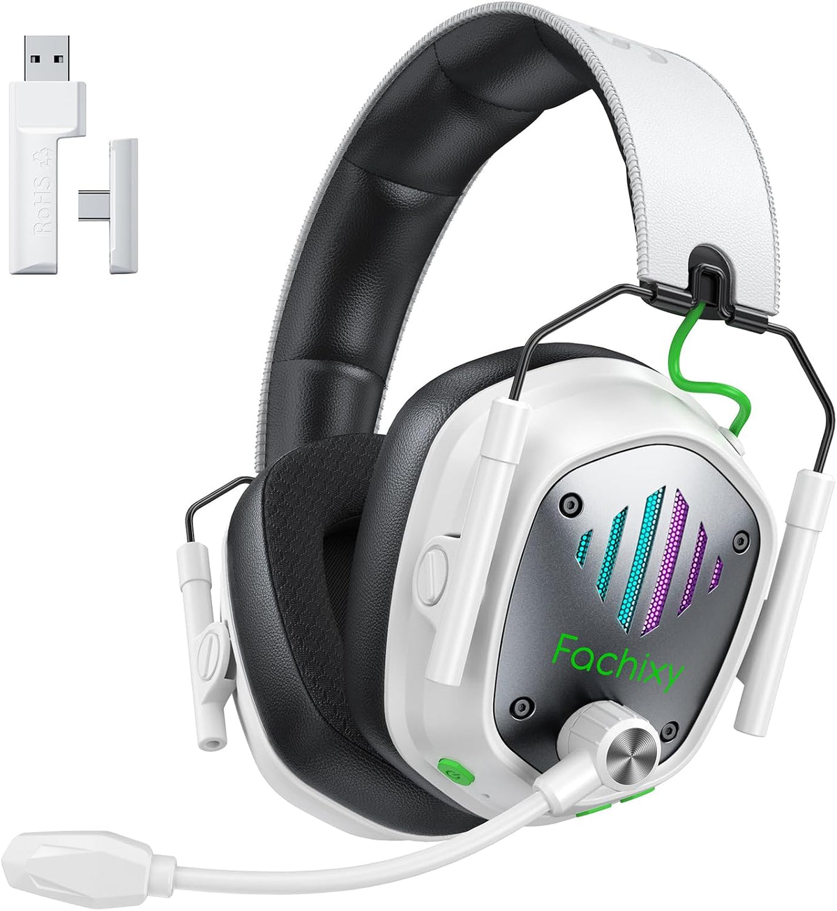 Gaming Headset Wireless Mit Mikrofon Für PS5, PS4, PC, Switch, Mac, Laptop