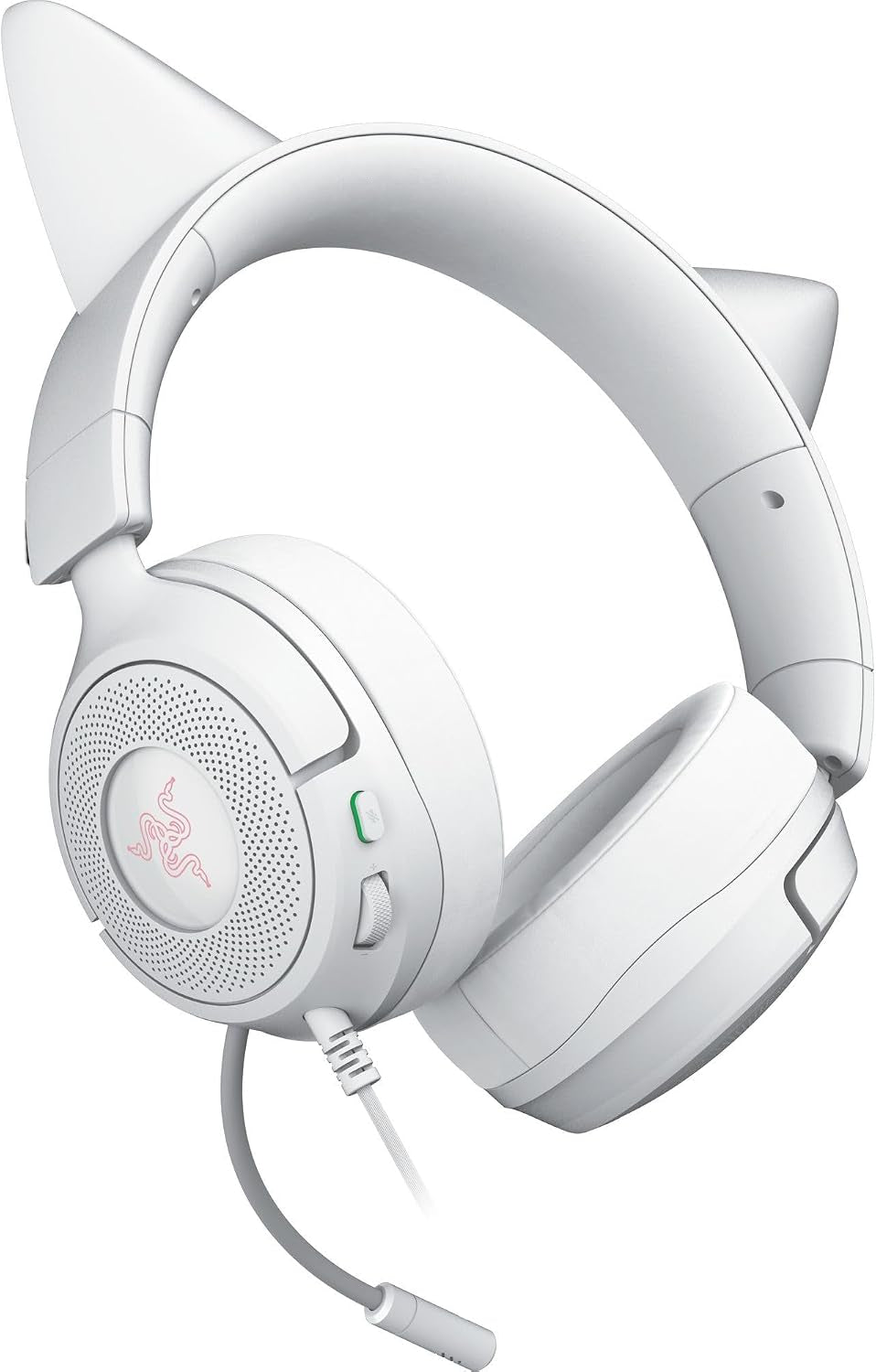Razer Kraken Kitty V3 X - Kabelgebundenes Kitty-Headset Für Gaming - Kultige Kitty-Ohren - 270G Leicht - Hyperclear Kardioid Mikrofon - Triforce 40Mm Treiber - 3,5Mm Klinkenstecker | Weiß