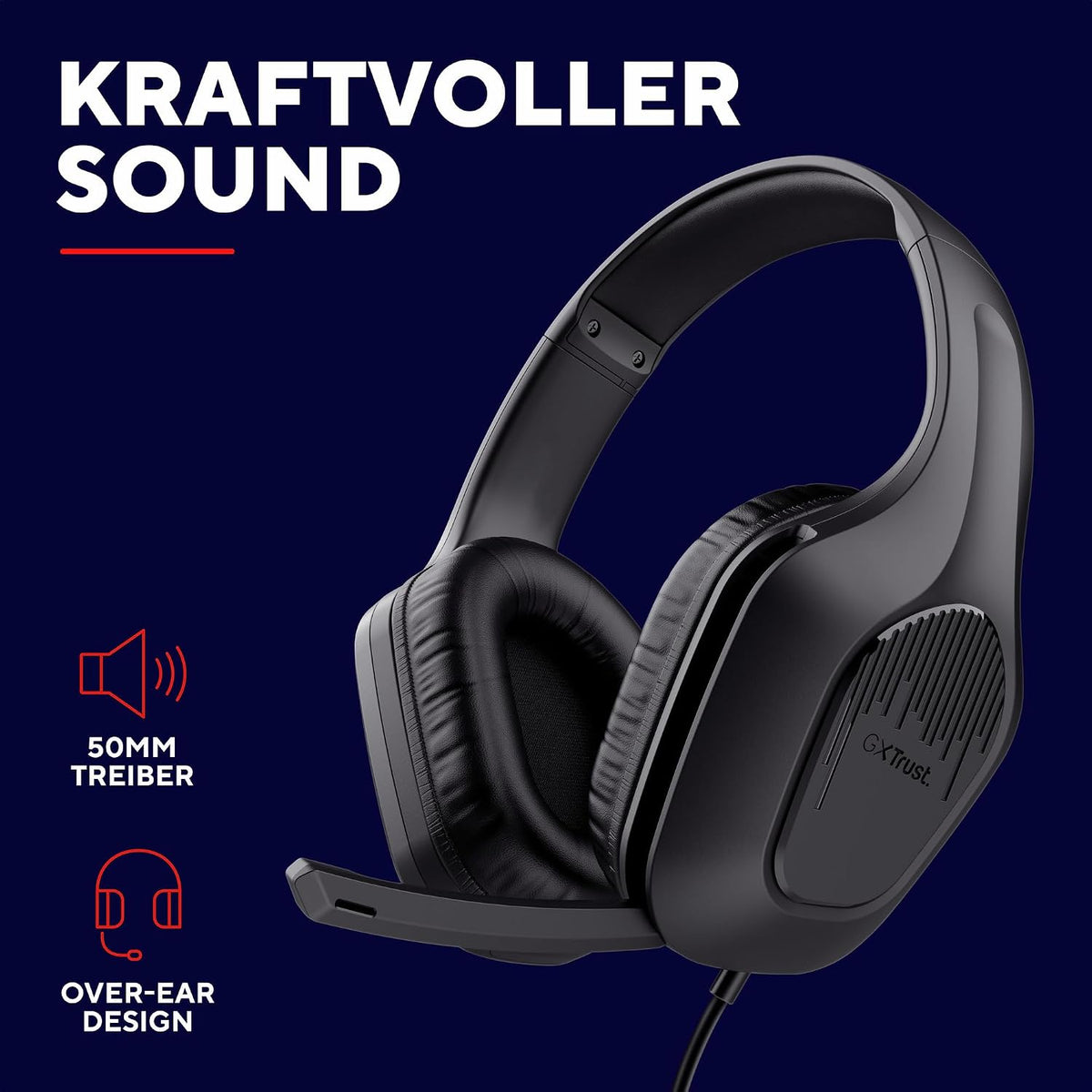 Gxtrust Rayne Leichtes Gaming Headset Für PC Xbox PS5 Switch Mobile
