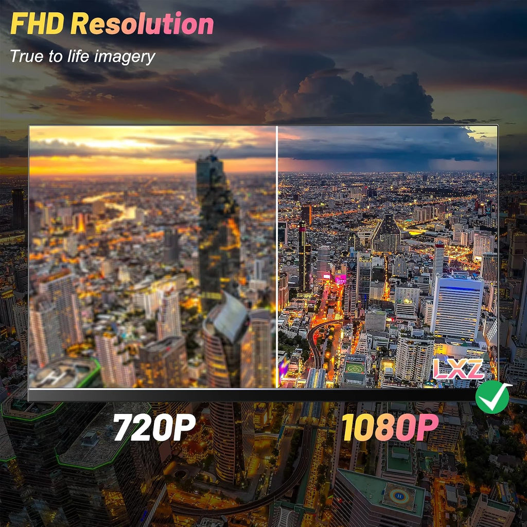 LXZ 24.5 Zoll Gaming Monitor 200Hz, FHD 1920X1080 PC Bildschirm, Ips-Panel 1Ms, Integrierte Lautsprecher, DP/HDMI, Eye Care, Wall Mount Compatible