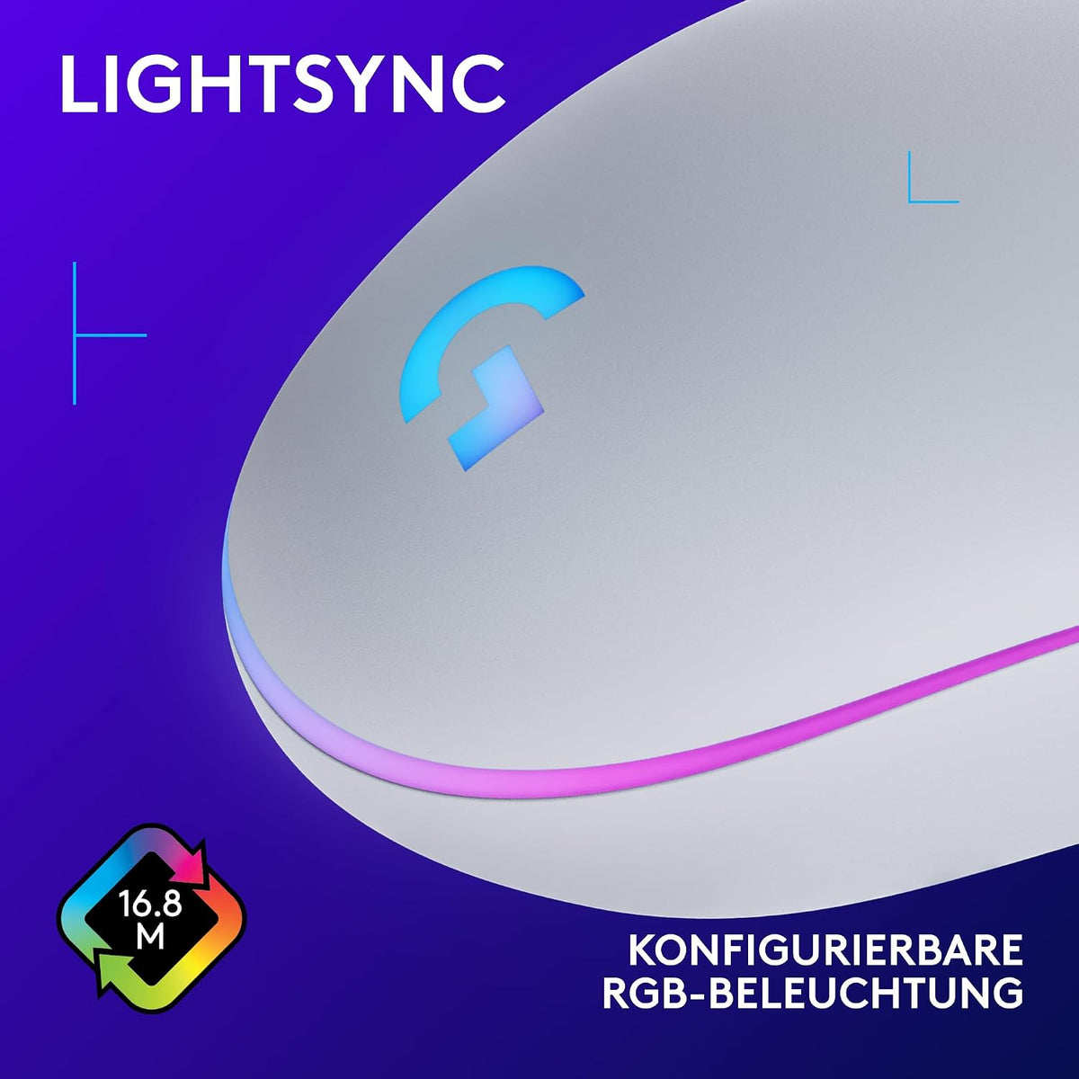 Logitech G203 Gaming-Maus Mit Anpassbarer LIGHTSYNC Rgb-Beleuchtung