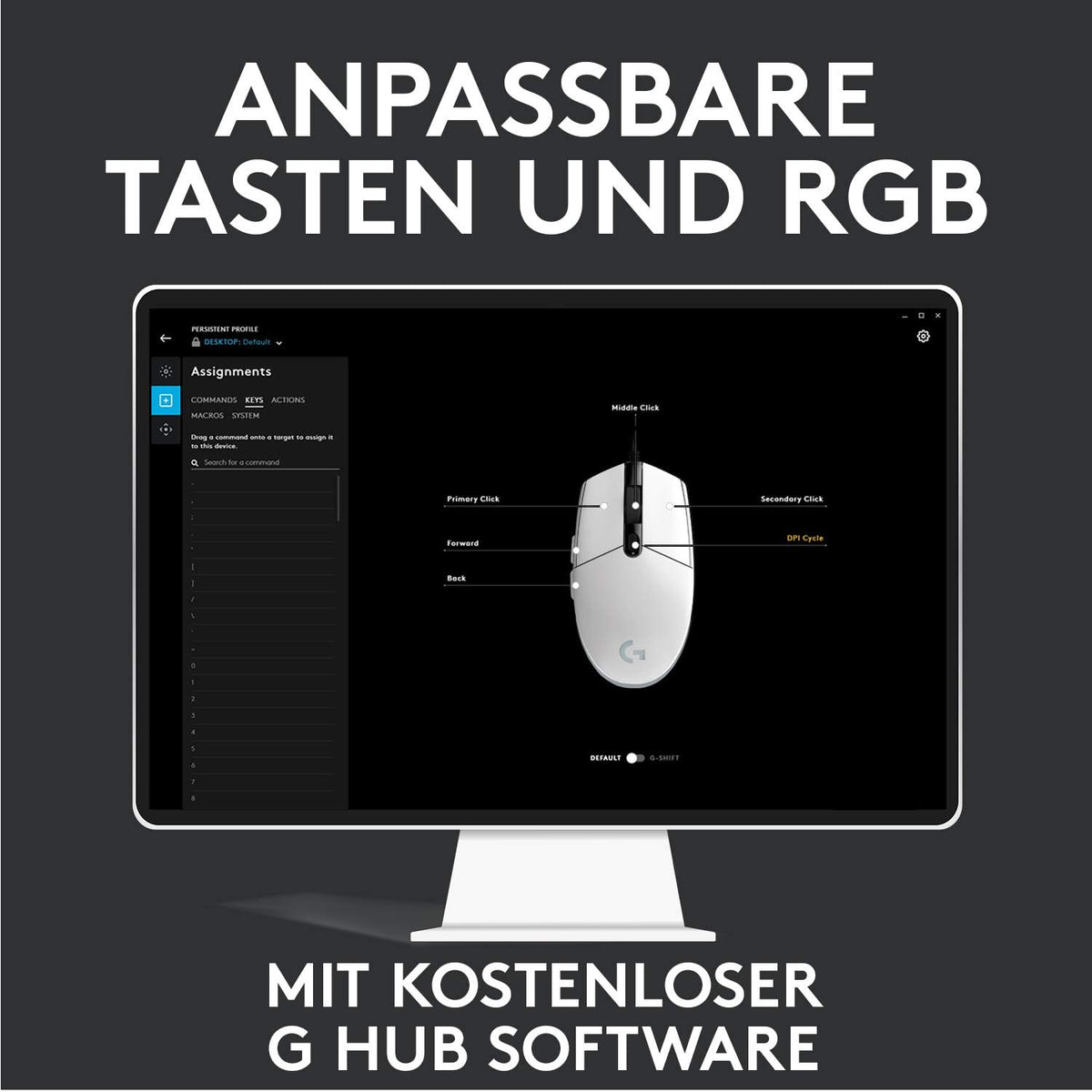 Logitech G203 Gaming-Maus Mit Anpassbarer LIGHTSYNC Rgb-Beleuchtung