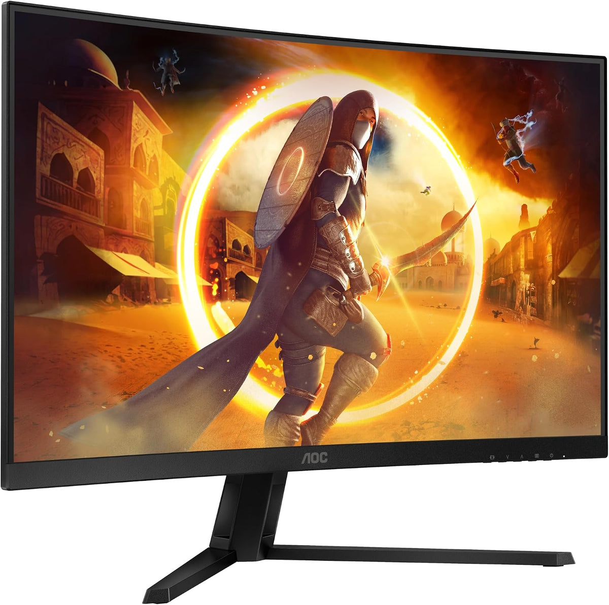 AOC CQ32G4VE 32 Zoll Curved, WQHD Gaming Monitor, 180Hz, Fast VA Panel, 1Ms Gtg, HDR10, Freesync, (2560X1440 HDMI 2X 2.0 DP 1X 1.4) Schwarz