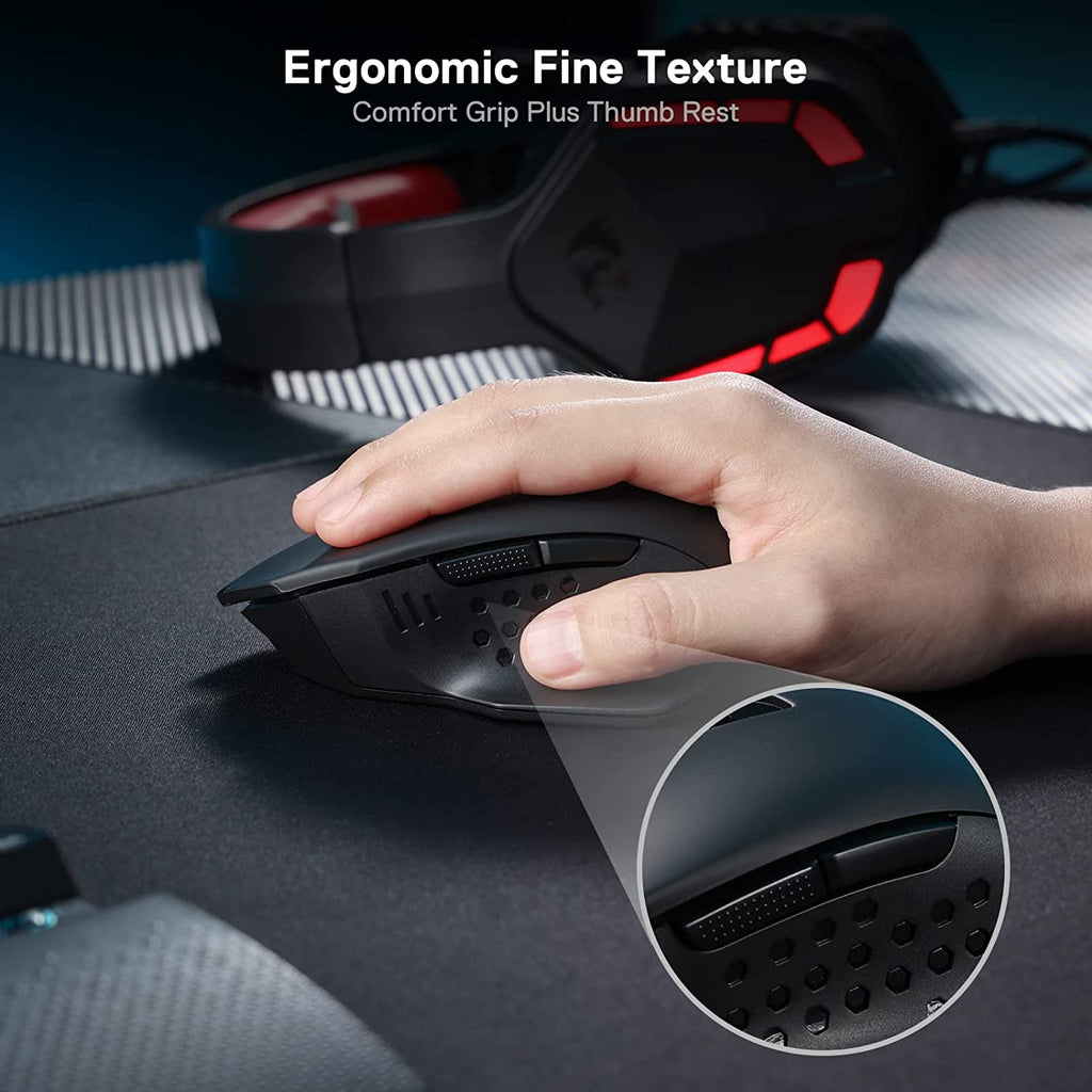 Redragon M656 Gainer Kabellose Gaming Maus 2,4 Ghz 4000 DPI