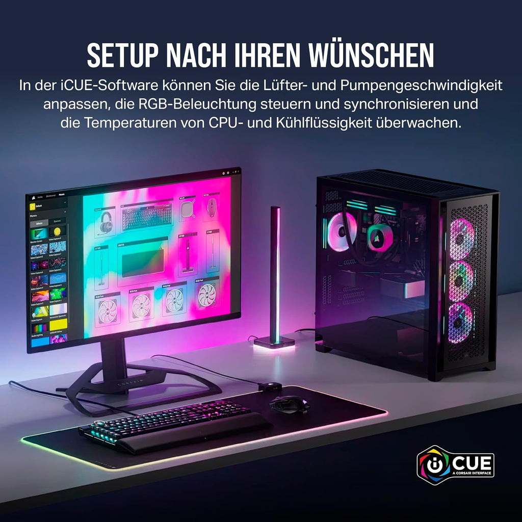 CORSAIR Icue LINK QX120 RGB 120Mm RGB Lüfter - Dreierpack - Weiß