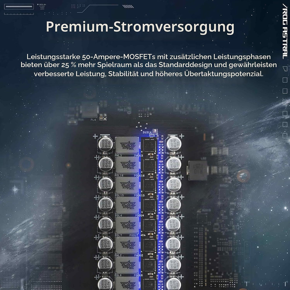 ASUS ROG Astral NVIDIA Geforce RTX™ 5080 16 GB GDDR7 White OC Edition – Quad-Fan Gaming-Grafikkarte Liefert Beispiellosen Luftstrom Und Luftdruck Für Optimale Leistung, 3 Jahre Garantie
