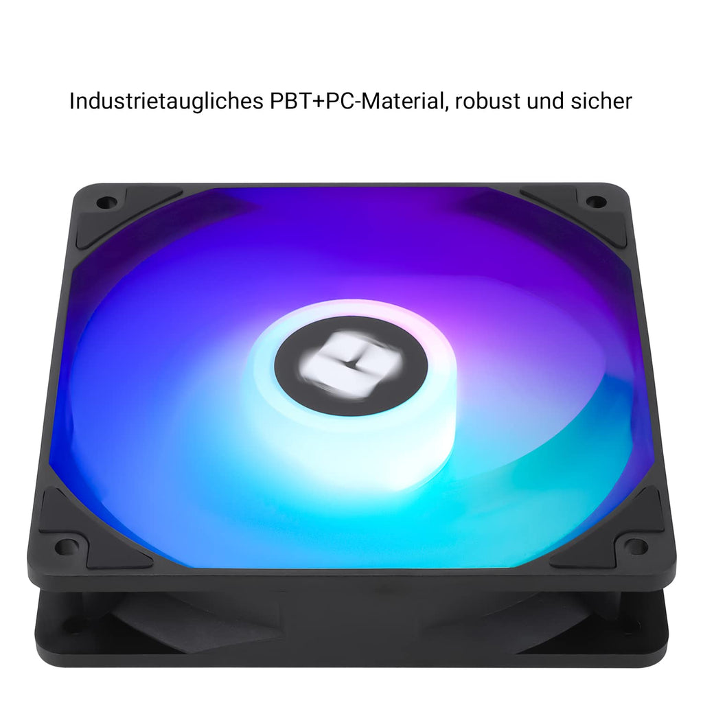 Thermalright TL-C12C-S Cpu-Lüfter 120Mm ARGB Gehäuselüfter, 4Pin PWM Silent Computer Lüfter Mit S-FDB Lager Enthalten, Bis Zu 1500RPM Lüfter（3 Stück）