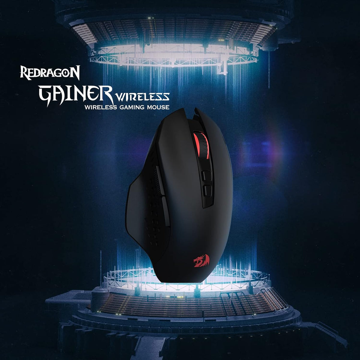 Redragon M656 Gainer Kabellose Gaming Maus 2,4 Ghz 4000 DPI