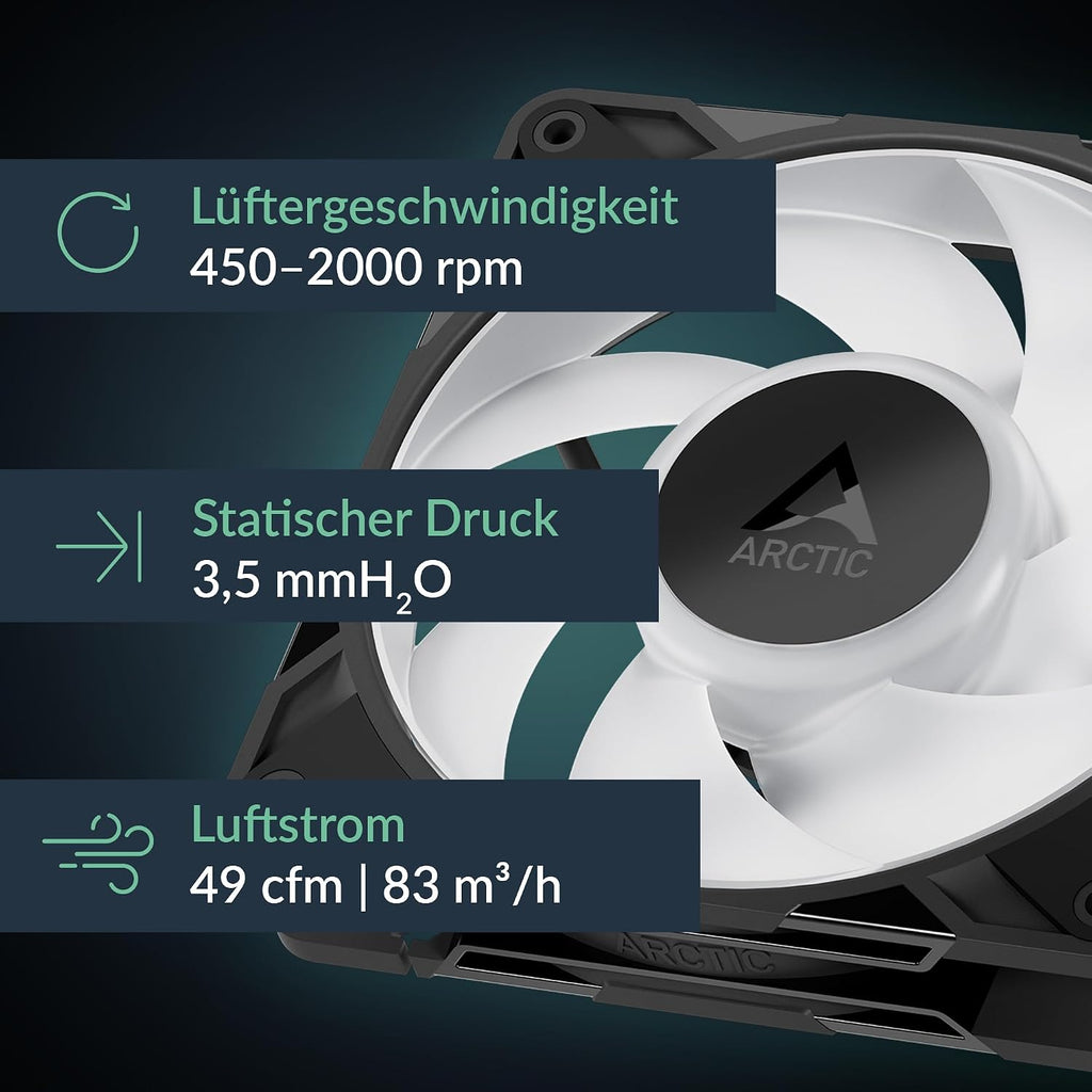 ARCTIC P12 Pro A-RGB LN - Low-Noise 120 Mm Premium-Lüfter