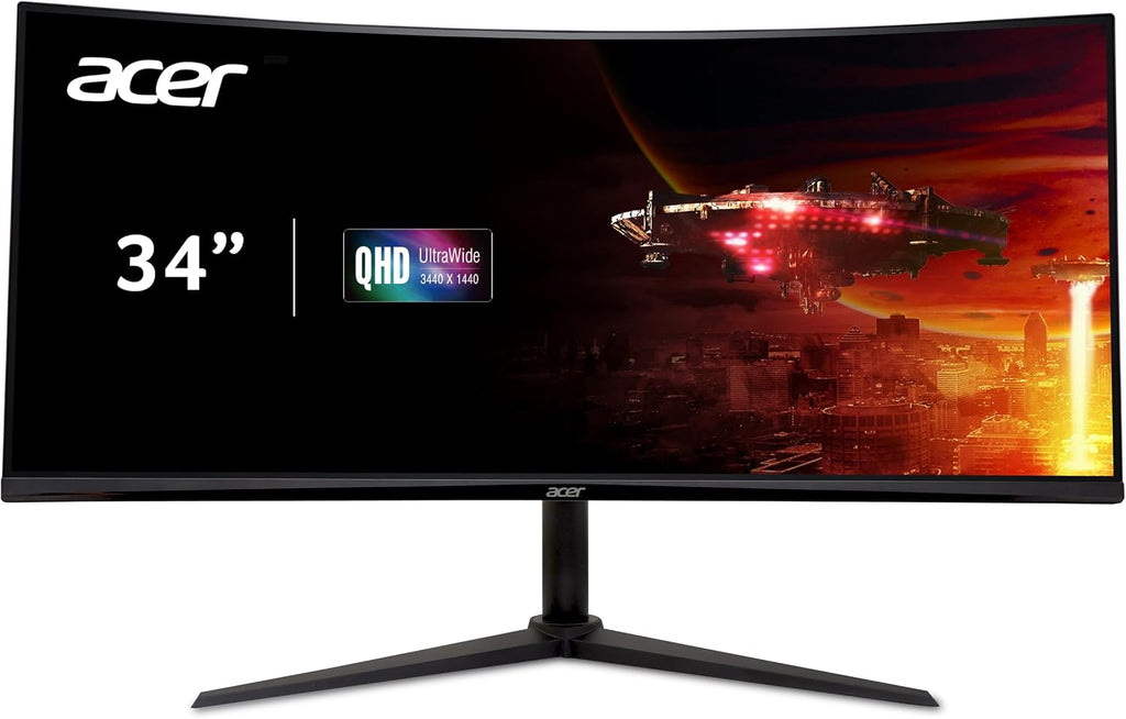 Acer Nitro XZ342CUV3 Gaming Monitor 34 Zoll (86,4 Cm), UWQHD, 180Hz, Curved