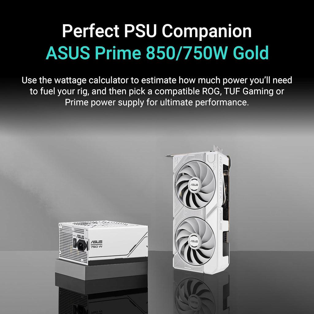 ASUS Dual Geforce RTX 5060 8GB GDDR7 White OC Edition Gaming Grafikkarte