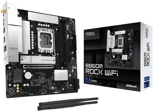 Asrock B860M Rock Wifi Intel B860 Lga 1851 [Socket V1] Micro Atx (B860M Rock Wifi)