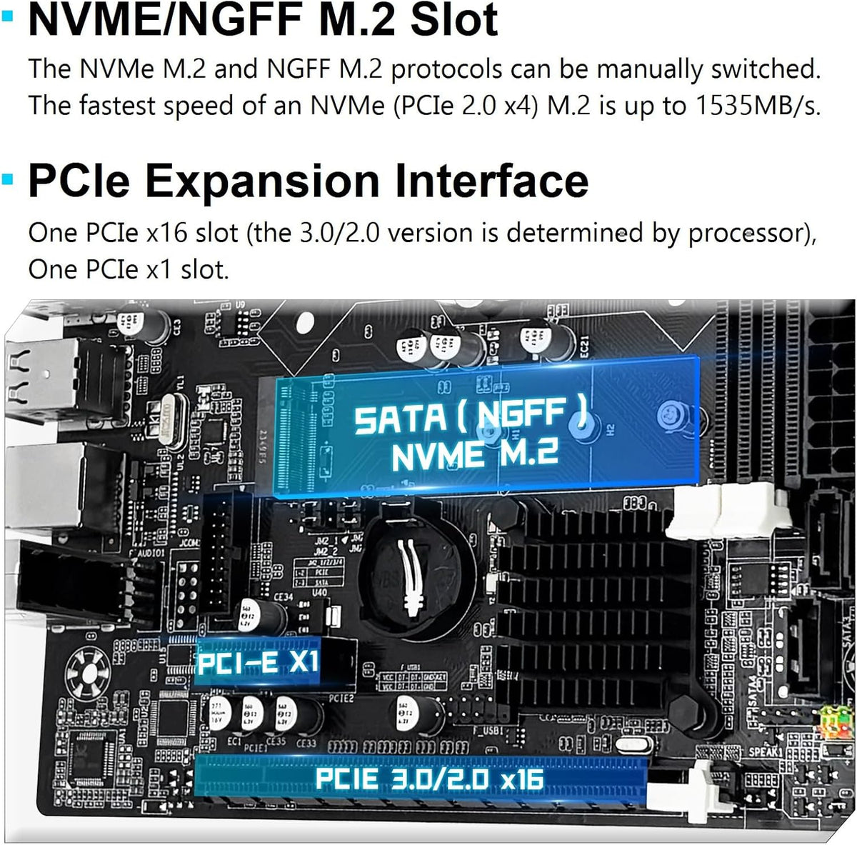 SHANGZHAOYUAN H61C Mainboard LGA 1155 Gaming Motherboard Kompatibel Mit Intel 2Th/3Th Gen I3,I5,I7/Xeon E3 V2/Pentium Series Cpus, Pcie X16, 100M LAN, DDR3, NVME/NGFF M.2, VGA, Hdmi-Kompatibel