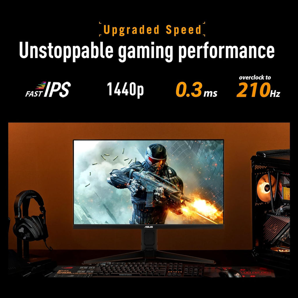 ASUS TUF Gaming VG27AQL5A 27 Zoll QHD 210Hz Fast IPS Gaming Monitor