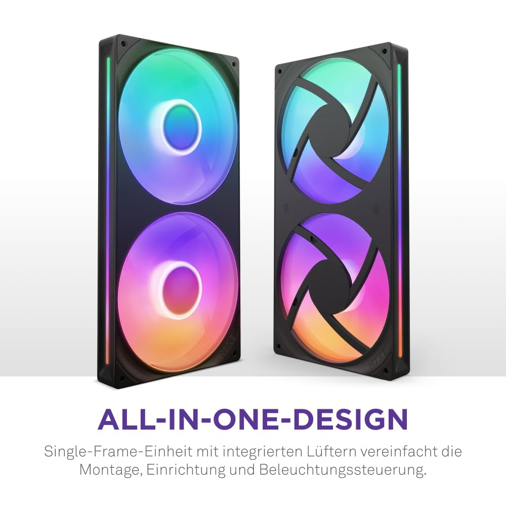 NZXT F280 RGB Core - 280Mm Single-Frame RGB Lüfter - Schwarz
