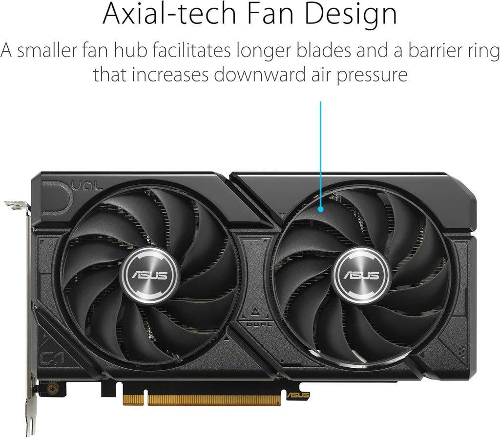 ASUS Dual Radeon RX 7600 EVO OC Edition 8GB GDDR6 Gaming Grafikkarte