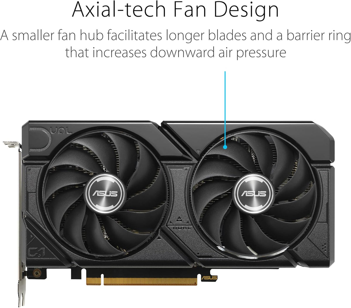 ASUS Dual Radeon RX 7600 EVO OC Edition 8GB GDDR6 Gaming Grafikkarte