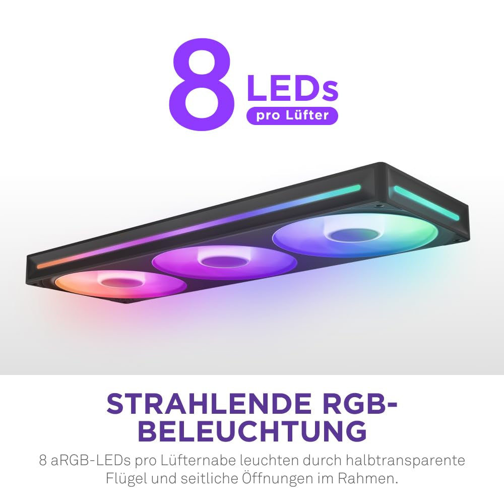 NZXT F360 RGB Core - 360Mm Single-Frame RGB Lüfter - Schwarz