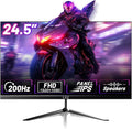 LXZ 24.5 Zoll Gaming Monitor 200Hz, FHD 1920X1080 PC Bildschirm, Ips-Panel 1Ms, Integrierte Lautsprecher, DP/HDMI, Eye Care, Wall Mount Compatible