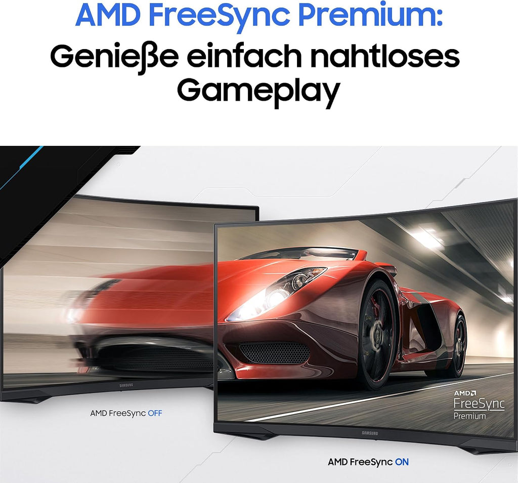 Samsung Gaming Monitor G5 C34G55TWWP, 34 Zoll, Va-Panel, Uwqhd-Auflösung, AMD Freesync Premium, Krümmung 1000R, Bildwiederholrate 165 Hz, Reaktionszeit 1 Ms (MPRT), Schwarz