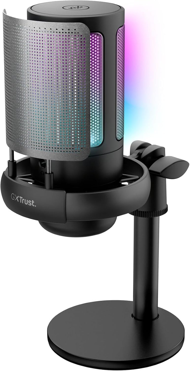 Gxtrust Ruan USB Gaming Mikrofon Mit RGB Beleuchtung, Schwarz