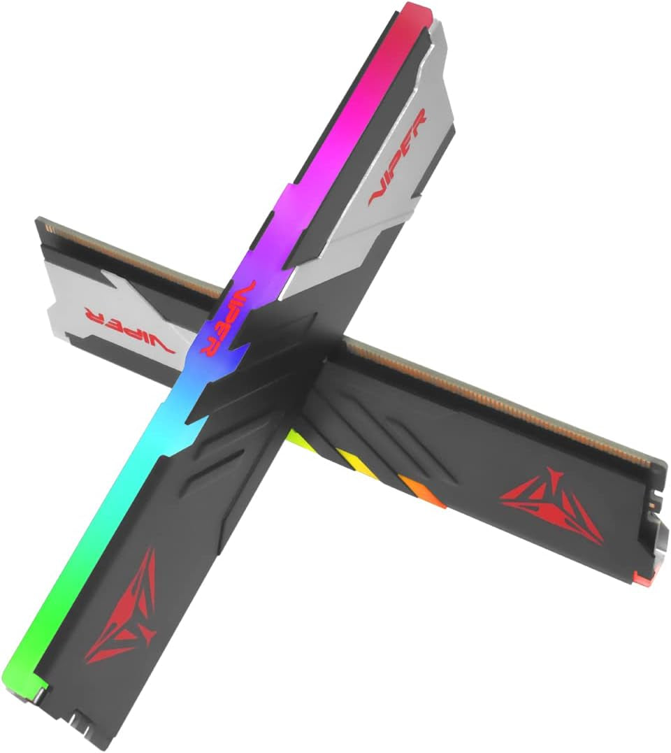 Patriot Viper Venom RGB DDR5 RAM 32GB (2X16GB) 6000Mt/S CL30 UDIMM Desktop Gaming Memory Kit - PVVR532G600C30K
