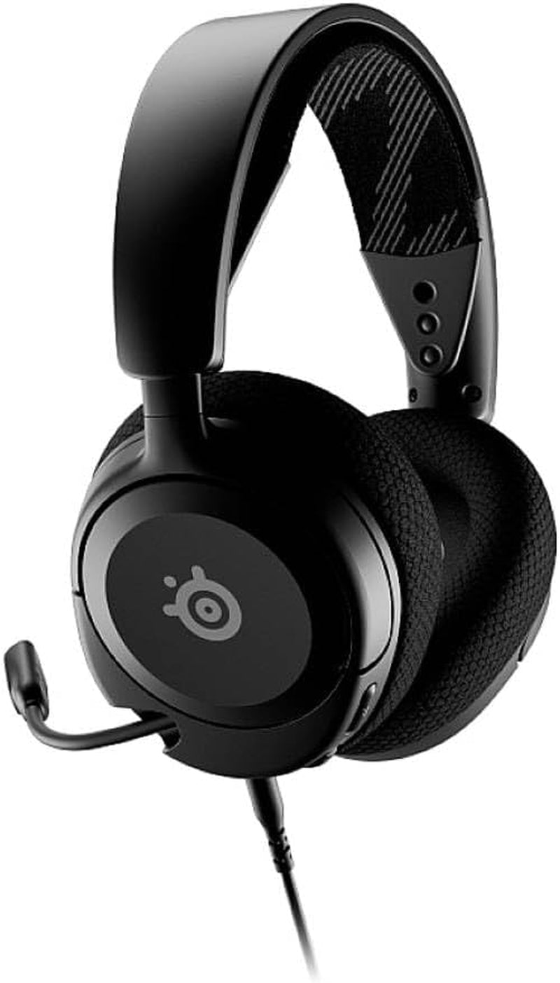 Steelseries Arctis Nova 1 - Multi-System Gaming-Headset – Hi-Fi-Treiber – 360° Surround-Sound – Airweave Memory Foam-Ohrpolster – Mikrofon Mit Geräuschunterdrückung – PC, PS5, Xbox -Schwarz