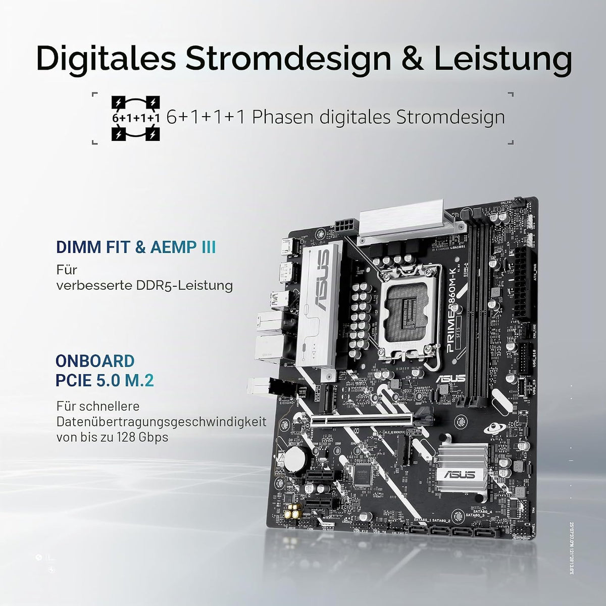 ASUS Prime B860M-K Mainboard Sockel Intel LGA 1851