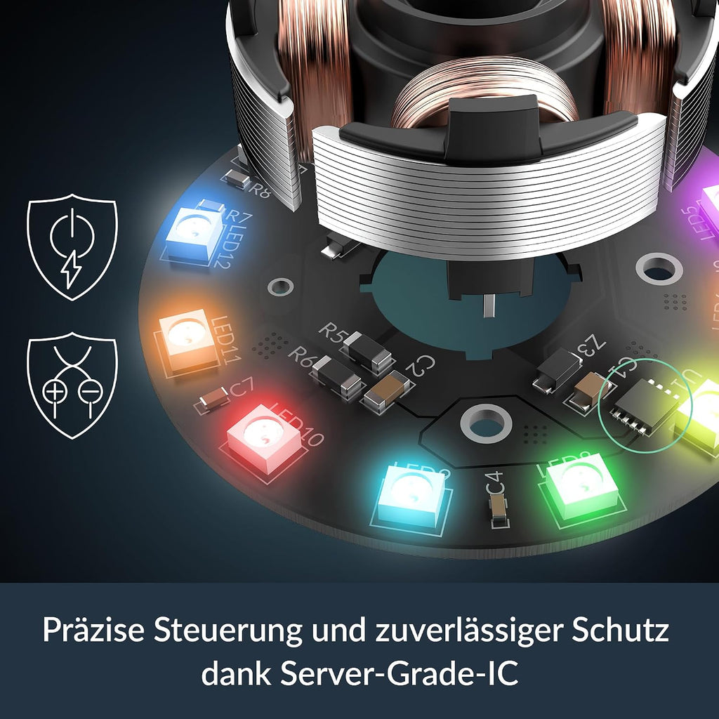 ARCTIC P12 Pro A-RGB (Weiß) - Leistungsstarker 120 Mm Premium PC Lüfter