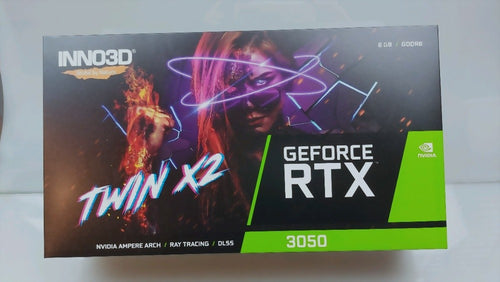 6GB INNO3D Geforce RTX 3050 Twin X2 GDDR6 LHR Graphics Card Pcie 4.0, NEW ITEM, RRP