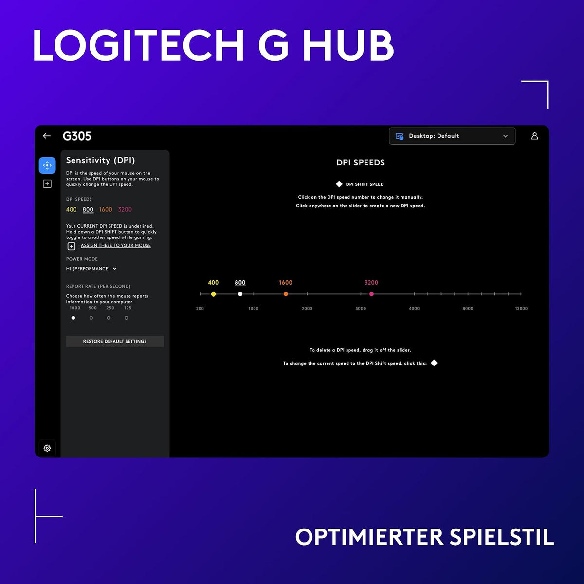 Logitech G G305 LIGHTSPEED Kabellose Gaming-Maus Mit HERO 12K DPI Sensor