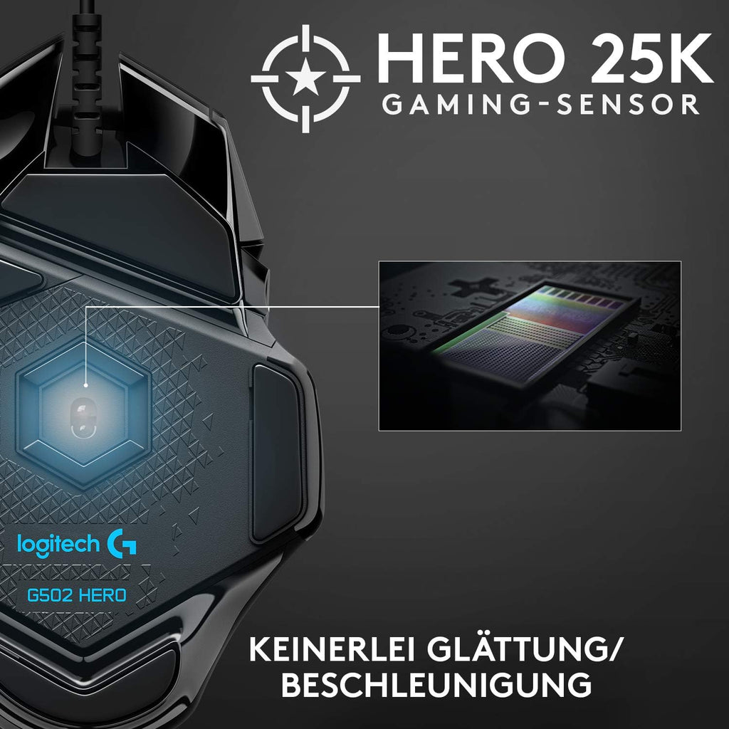 Logitech G G502 HERO High-Performance Gaming-Maus