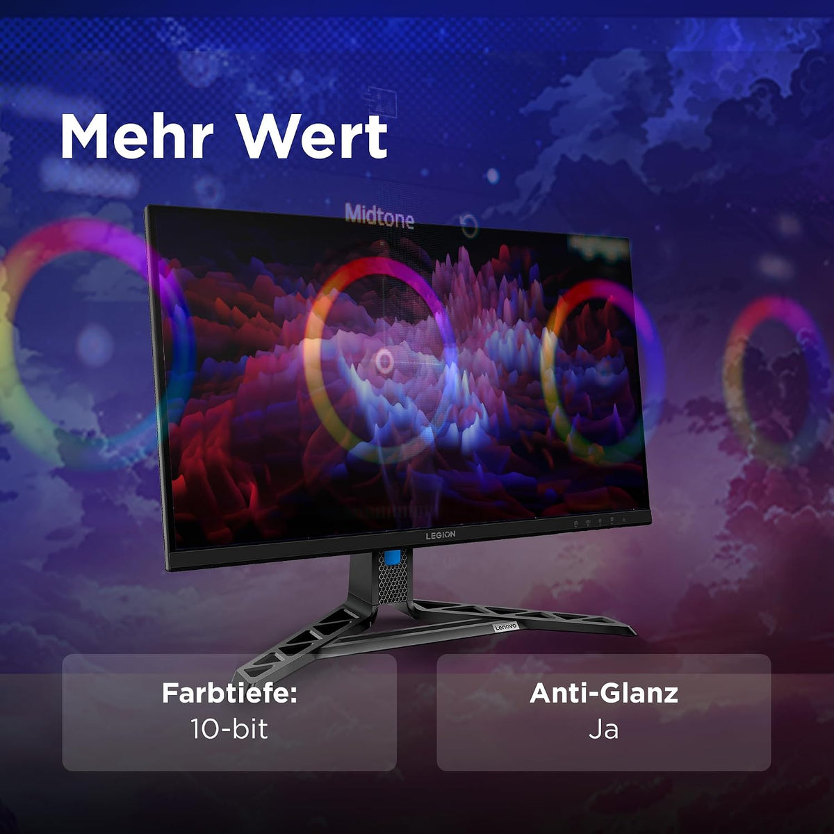 Lenovo Legion R27Qe Gen 2 | 27" QHD Gaming Monitor | 200 Hz | 0.5Ms