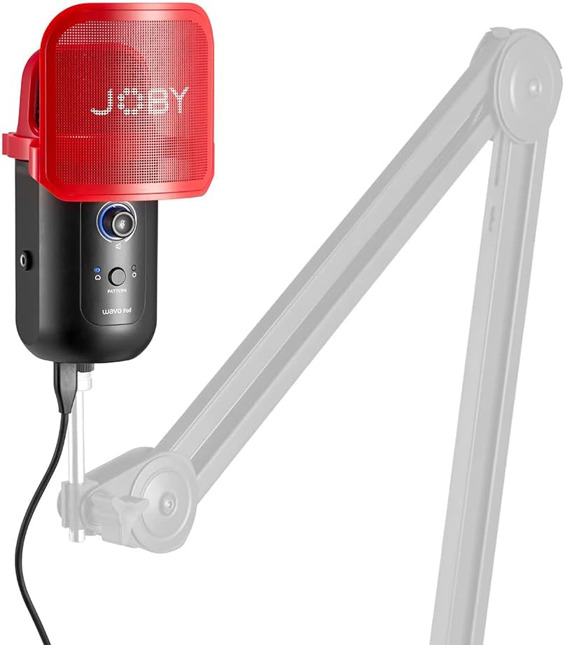 JOBY Wavo POD Usb-Kondensatormikrofon Für PC, Streaming USB Mikrofon, Gaming Podcasts, Mit Stummschaltung, Verstärkungsregelung, Live-Überwachung, Plug-And-Play Für PC Und Mac