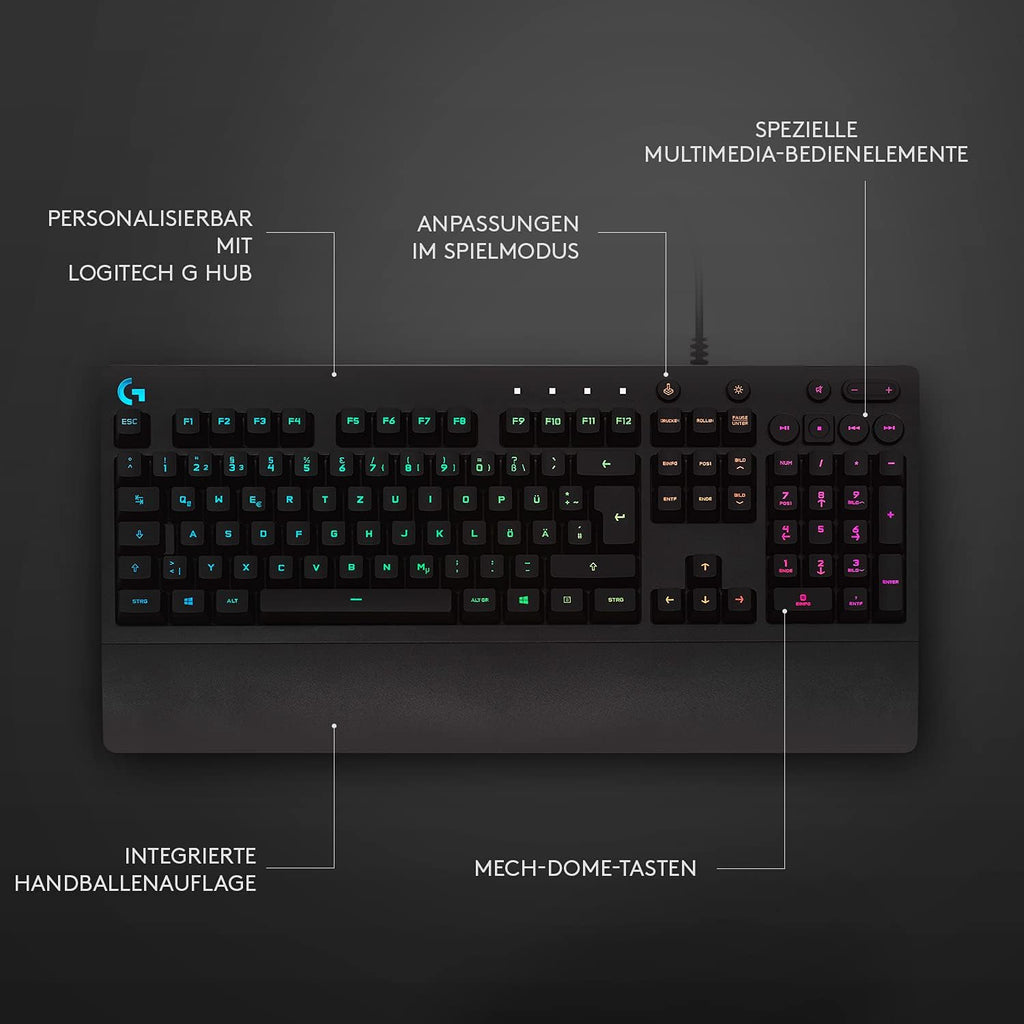 Logitech G213 Prodigy Gaming-Tastatur (Schwarz)