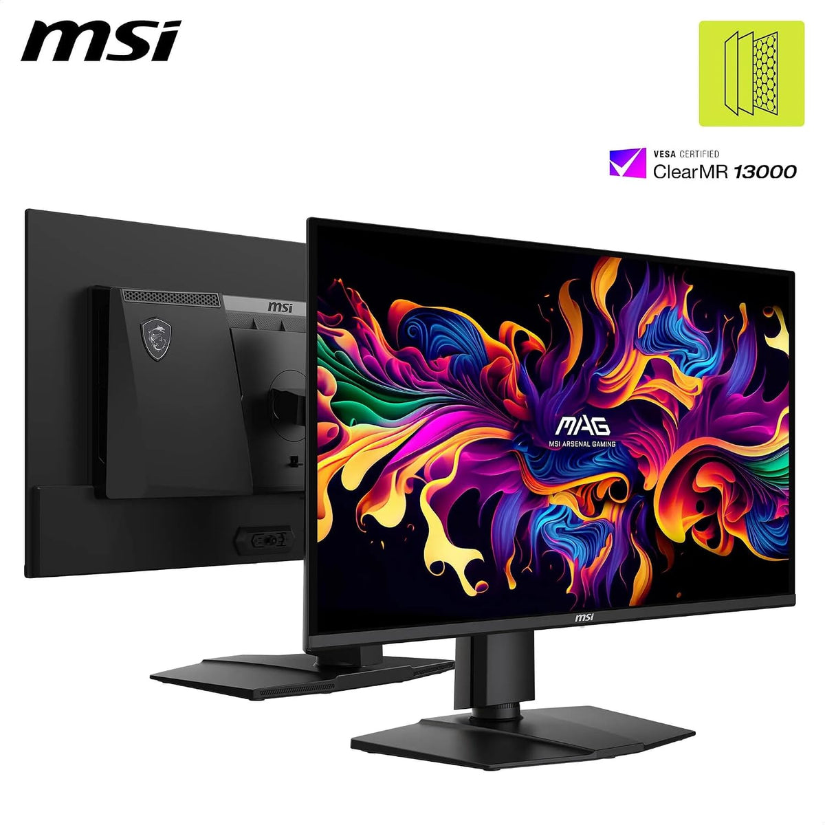 MSI MAG 274QPA QD-OLED X24 27-Zoll-Wqhd-Gaming-Monitor, 2560 X 1440 Quantum Dot Oled-Panel, 240 Hz, 0,03 Ms, G-Sync-Kompatibel, AMD Freesync Premium, HDMI 2.1, DP 1.4A, Höhenverstellbar, Schwarz