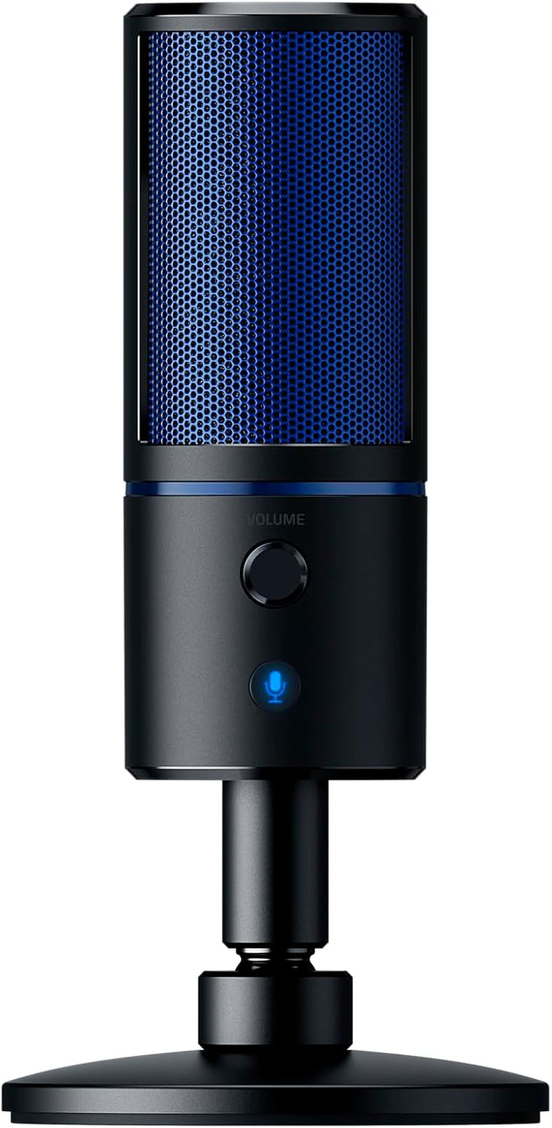 Razer Seiren X Für Playstation - USB Kondensator-Mikrofon Für Streaming Auf Der PS4 Und PS5 (Kompakt Mit Schockdämpfer, Superniere Aufnahmemuster, Stumm-Taste) Schwarz-Blau