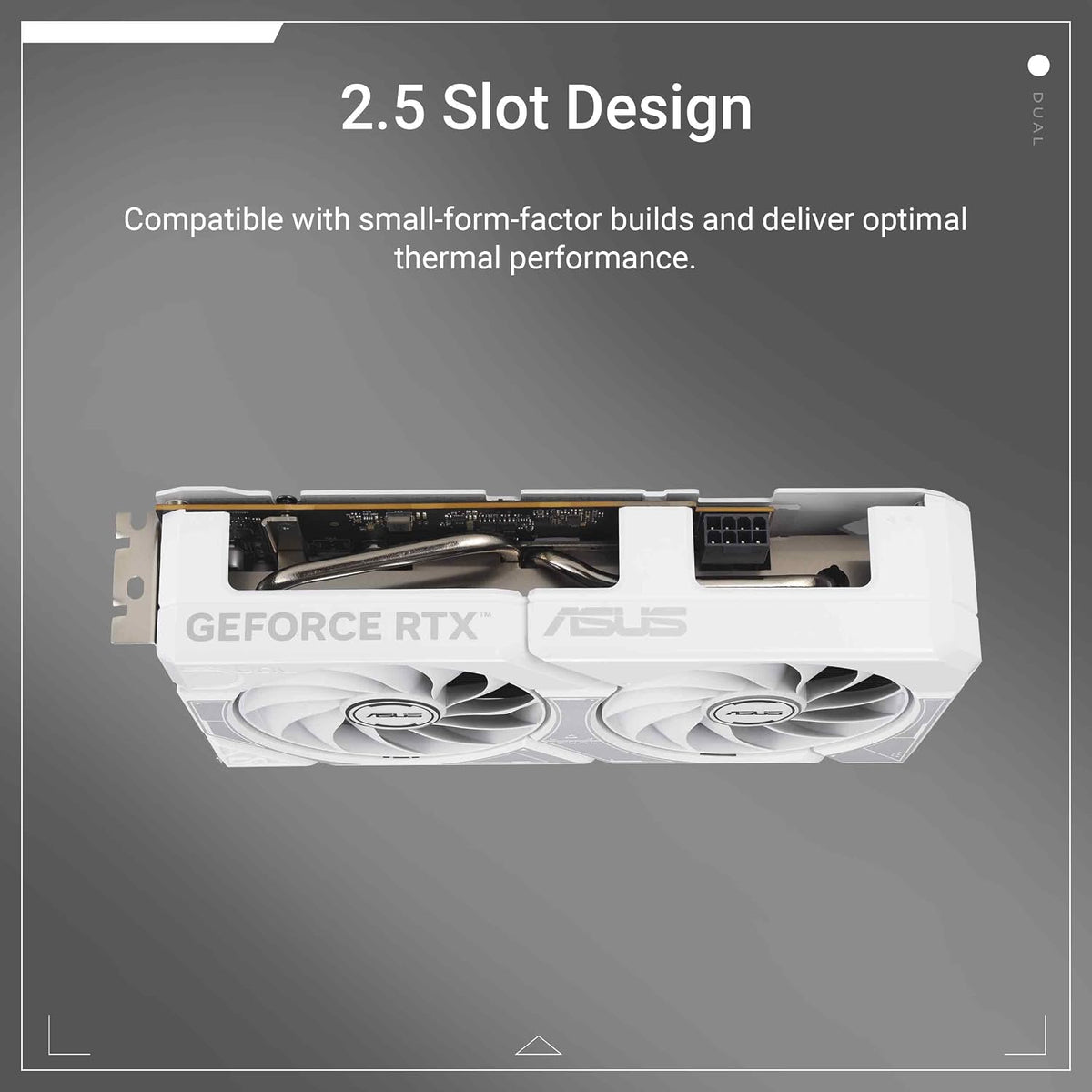 ASUS Dual Geforce RTX 5060 8GB GDDR7 White OC Edition Gaming Grafikkarte