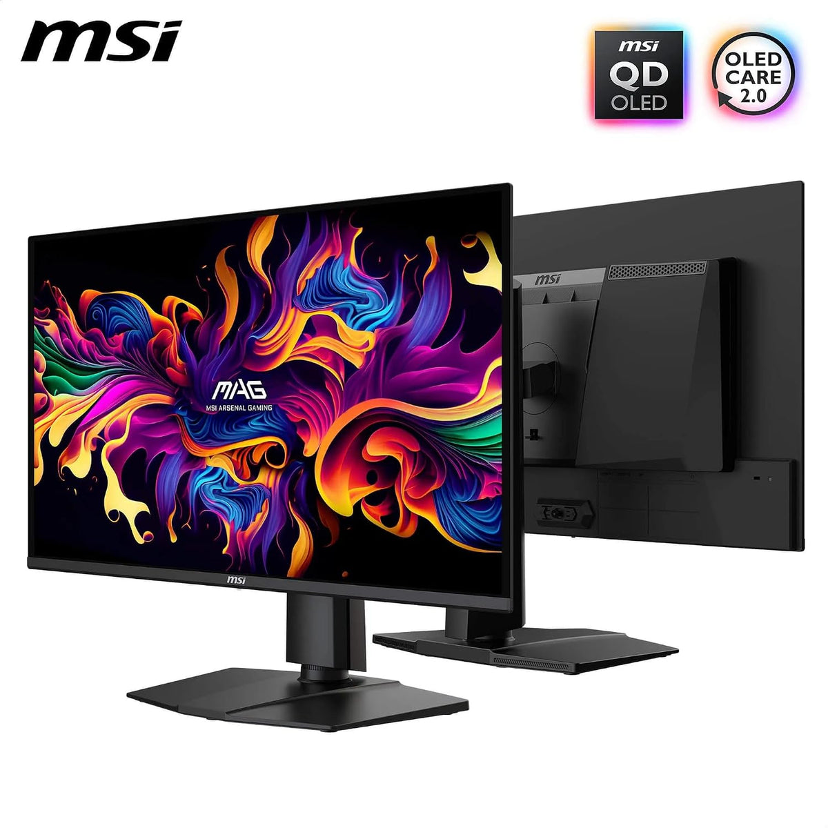 MSI MAG 274QPA QD-OLED X24 27-Zoll-Wqhd-Gaming-Monitor, 2560 X 1440 Quantum Dot Oled-Panel, 240 Hz, 0,03 Ms, G-Sync-Kompatibel, AMD Freesync Premium, HDMI 2.1, DP 1.4A, Höhenverstellbar, Schwarz