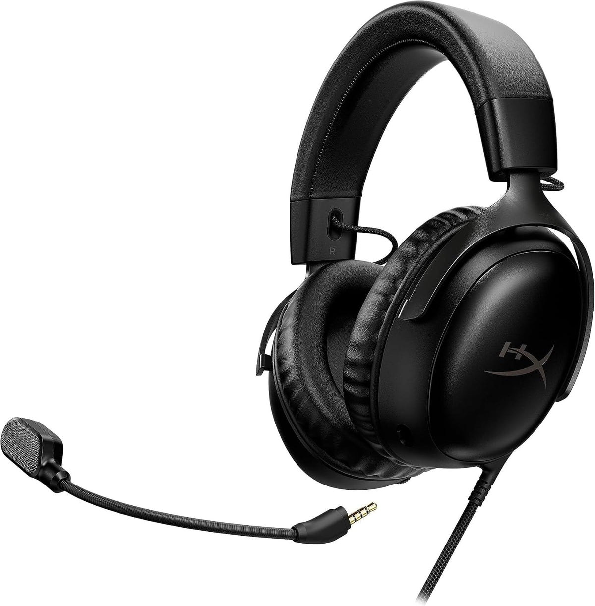 Hyperx Cloud III – Kabelgebundenes Gaming-Headset, PC, PS5, Xbox Series X|S, Abgewinkelte 53Mm-Treiber, DTS, Memory-Schaum, Stabiler Rahmen, Ultraklares 10Mm-Mikrofon, USB-C, USB-A, 3,5Mm, Schwarz