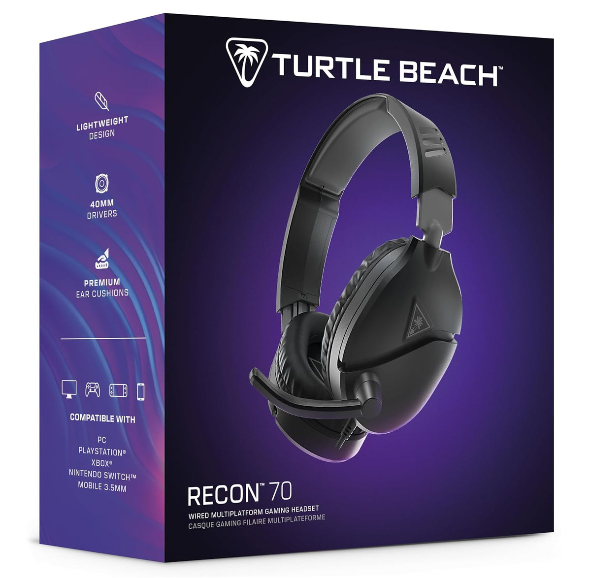 Turtle Beach Recon 70 Multiplattform-Headset Mit Kabel, PC/PS5/XBOX