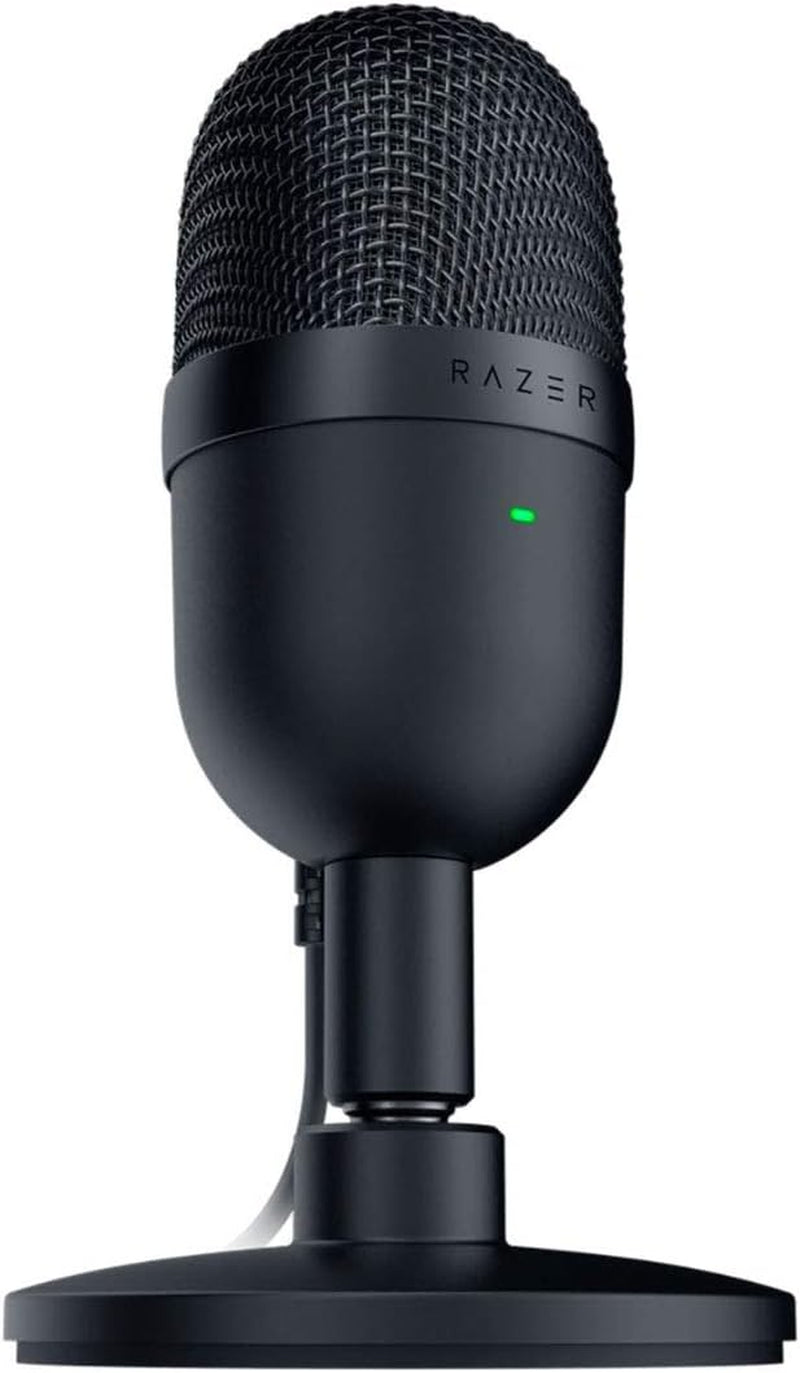 Razer Seiren Mini USB Kondensatormikrofon: Für Streaming Und Gaming Am PC - Professionelle Aufnahmequalität - Präzises Supernieren-Tonabnehmermuster - Kippständer - Stoßfest - Klassisches Schwarz