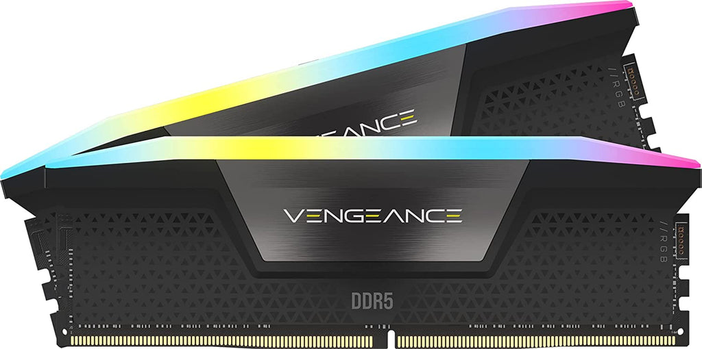 CORSAIR VENGEANCE RGB DDR5 RAM 32GB (2X16Gb) Bis Zu 6000Mhz CL36 Intel XMP 3.0 Desktop-Arbeitsspeicher – Schwarz (CMH32GX5M2E6000C36)