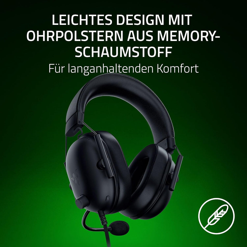 Razer Blackshark V2 X (Xbox) - Kabelgebundenes E-Sport Headset Für Konsole Xbox S-X (250G, Kardioiden-Mikrofon, 50Mm Treiber, Passive Geräuschunterdrückung, 3,5Mm Anschluß) Schwarz